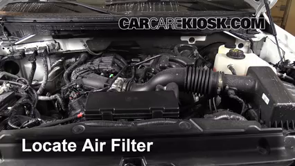 2013 Ford F-150 XLT 3.7L V6 FlexFuel Standard Cab Pickup Filtro de aire (motor) Control